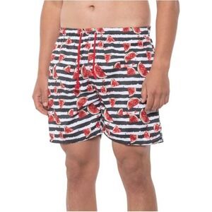 Ingear Swim Shorts Mens Size XLarge Watermelon‎ Swim Trunks Built In Brief New